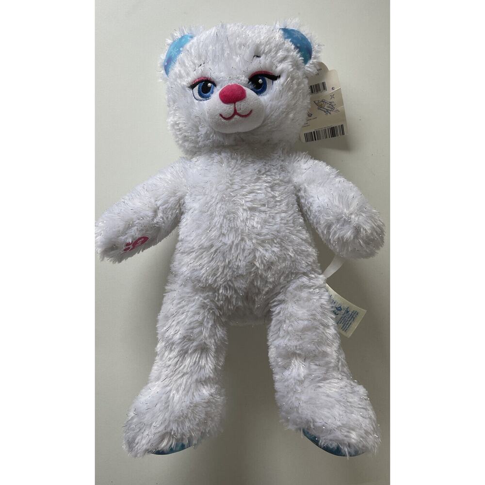 Build-a-Bear Disney Frozen ELSA Sparkle Bear Stuffed Plush Blue Dress 2015 NEW